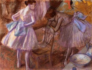 埃德加 德加 Two Dancers in Their Dressing Room 埃德加 德加 Two Dancers in Their Dressing Room